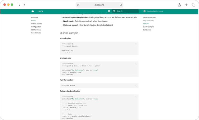 PineCone Documentation Home