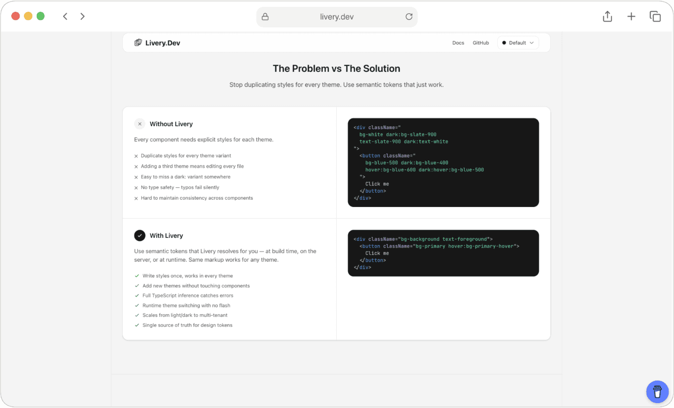 Livery Problem vs Solution